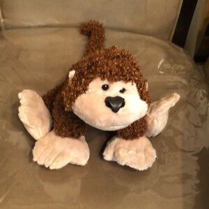 Adorable Webkinz Brown and Cream Plush Cheeky Monkey